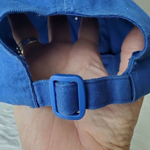 Otto Collection Mens Baseball Blue Cap. White Embroidered Logo. Adjustab… - Picture 2 of 7